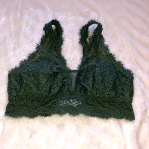 GREEN LACE BRALETTE FROM AERIE